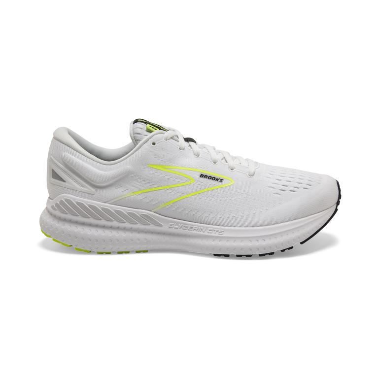 Brooks Men's Glycerin GTS 19 Max-Cushion Road Running Shoes - White/Nightlife/Black (JCME10425)